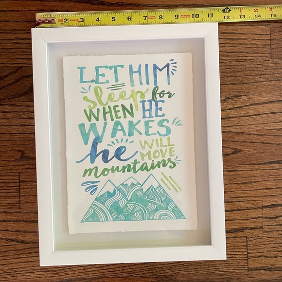 Watercolor Framed Print - Let him sleep - Picture 2 of 3